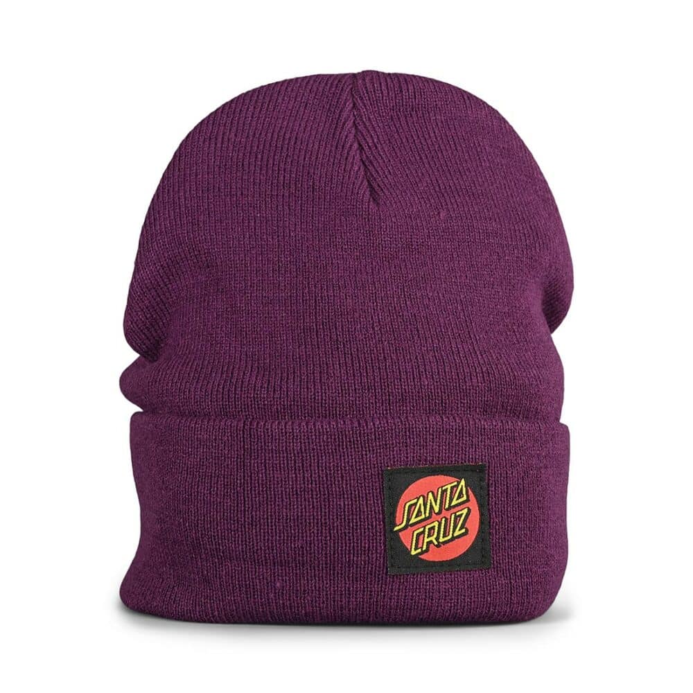 Santa Cruz Classic Dot Label Beanie Hat - Beetroot