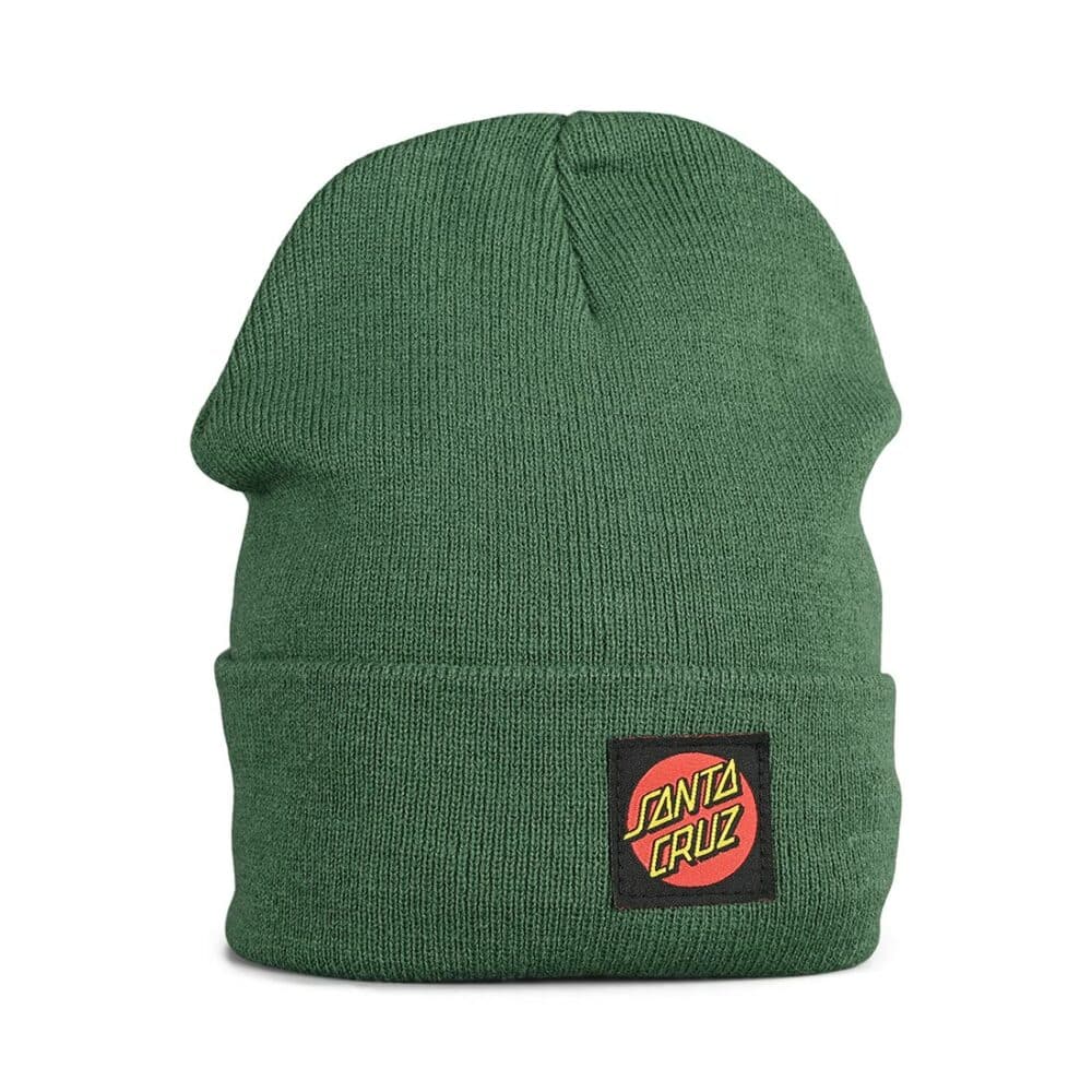 Santa Cruz Classic Dot Label Beanie Hat - Mineral Green