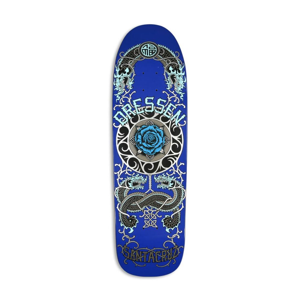 Santa Cruz Dressen Rose Crew One Shaped 9.31 Skateboard Deck