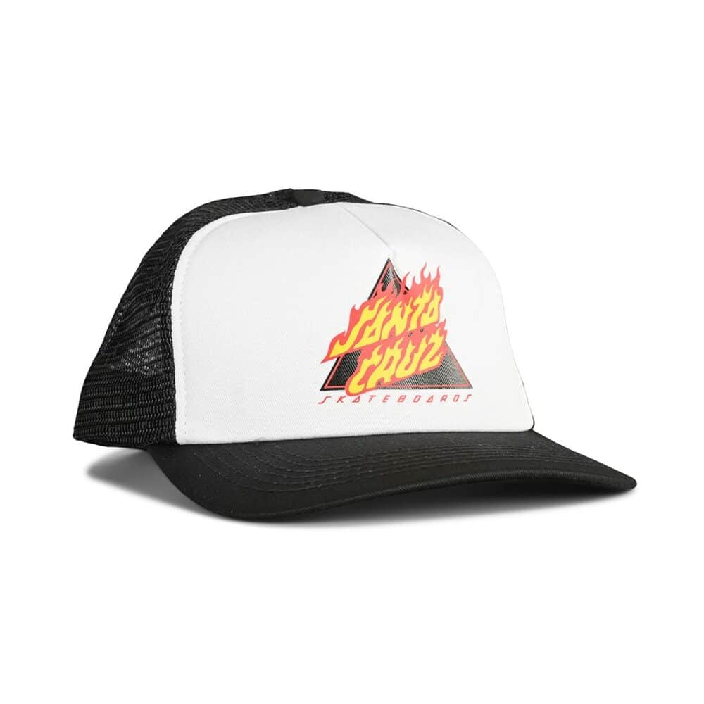 Santa Cruz Flamed Not A Dot Mesh Back Cap - White/Black