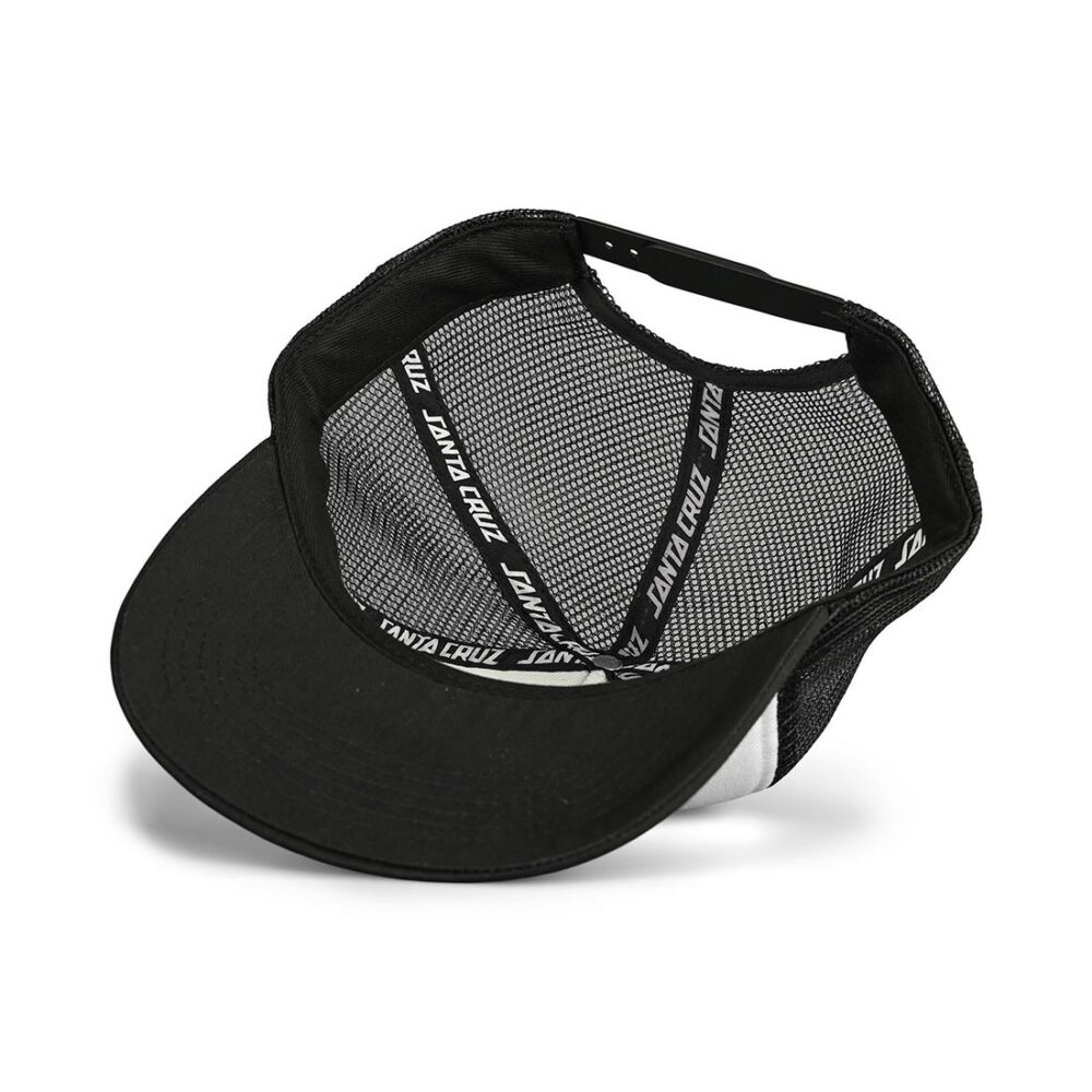 Santa Cruz Flamed Not A Dot Mesh Back Cap - White/Black