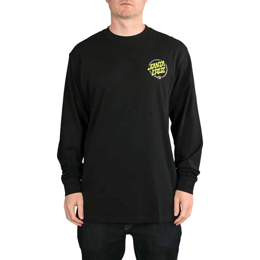 Santa Cruz Mako Dot L/S T-Shirt - Black