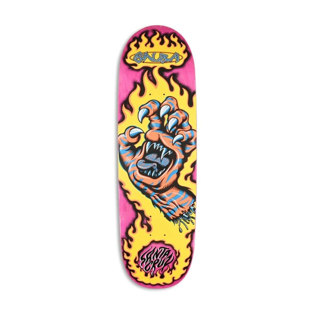 Santa Cruz Salba Tiger Hand Shaped 9.25 Skateboard Deck