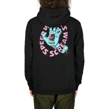 Santa Cruz Speed Wheels Scream Zip-Up Hoodie - Black