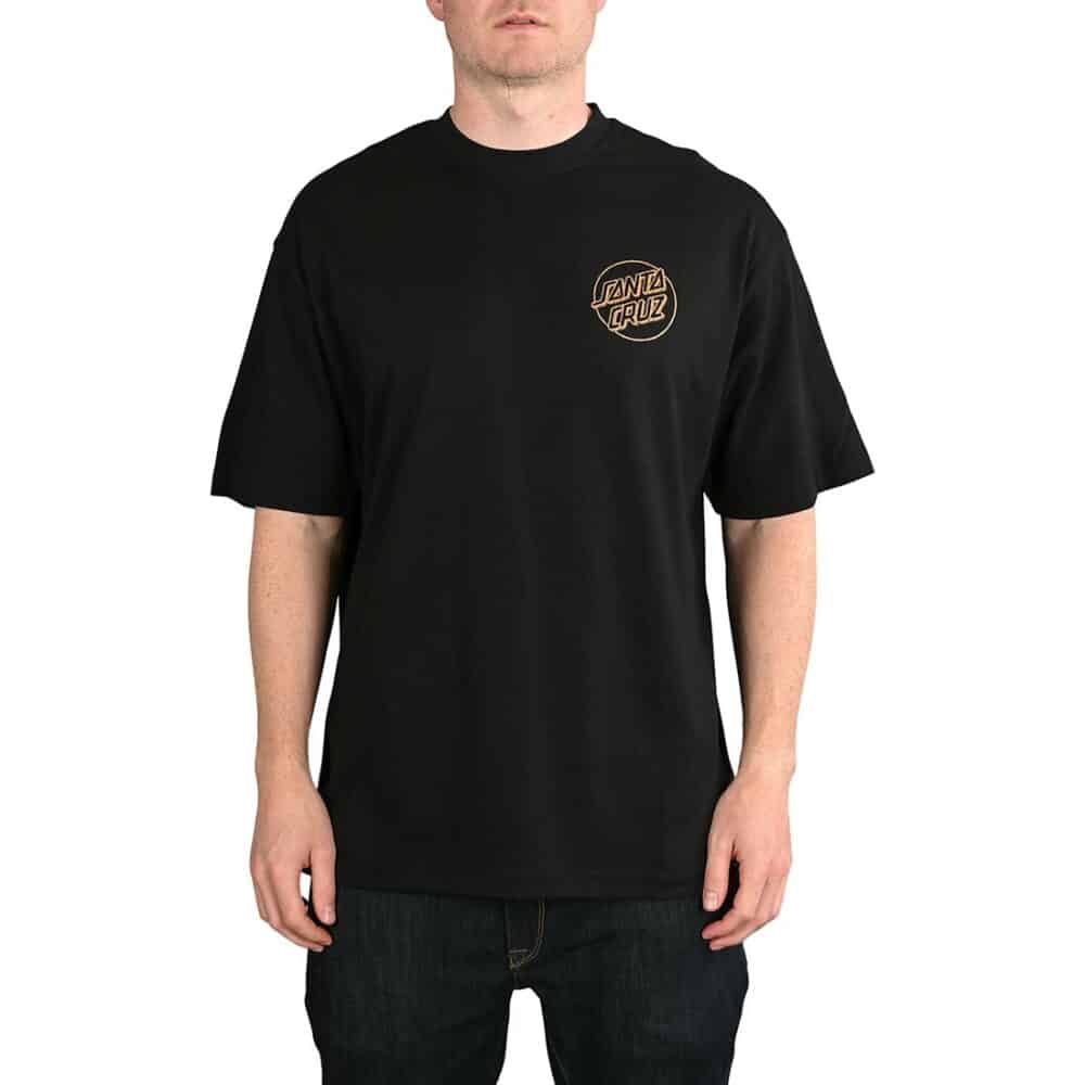 Santa Cruz Tiki Dot S/S T-Shirt - Black