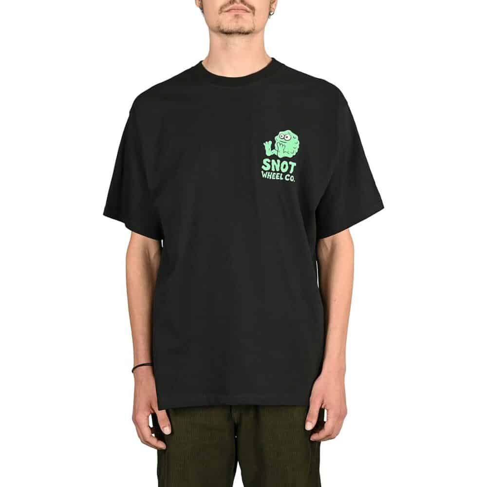 Snot Booger Logo Back Print S/S T-Shirt - Black