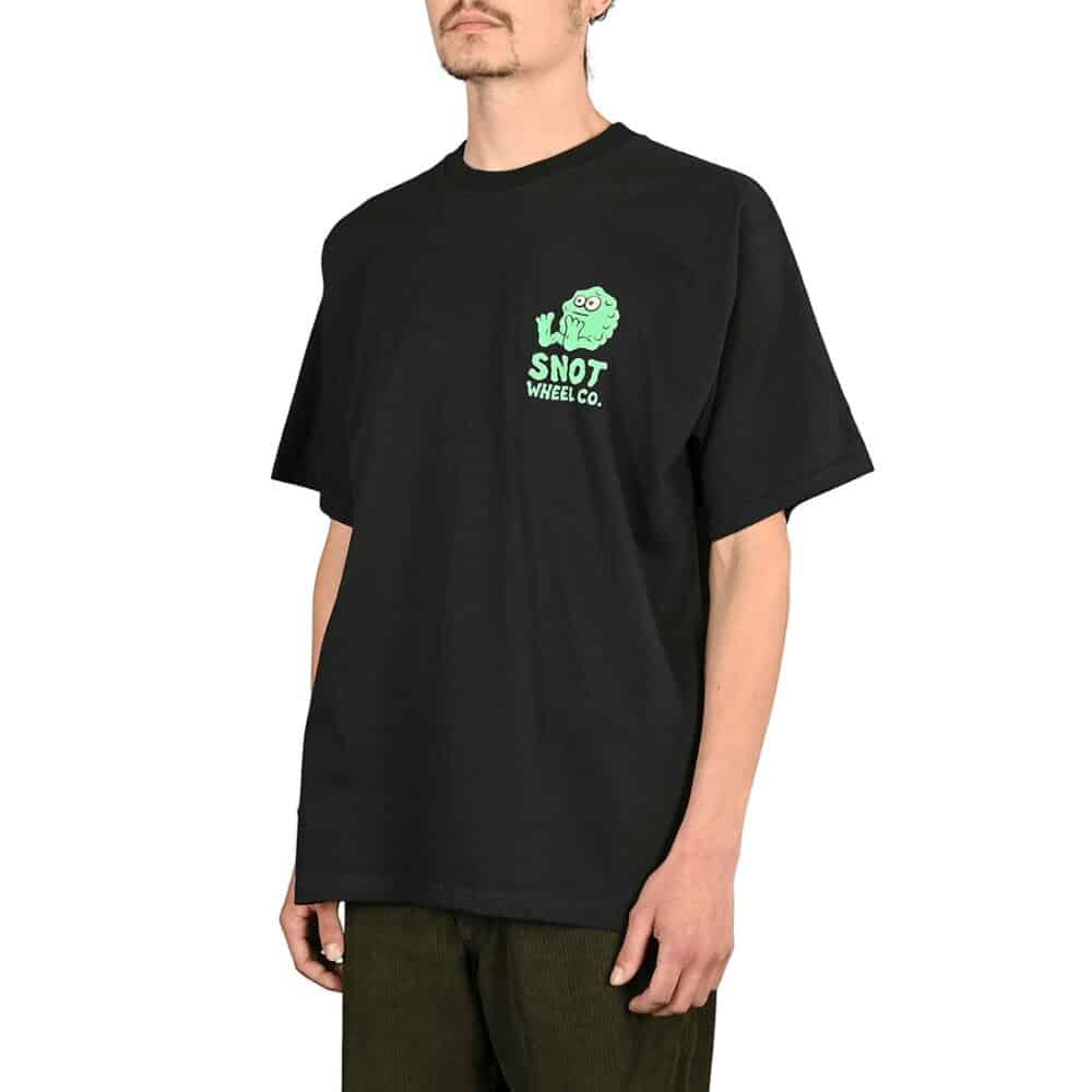 Snot Booger Logo Back Print S/S T-Shirt - Black