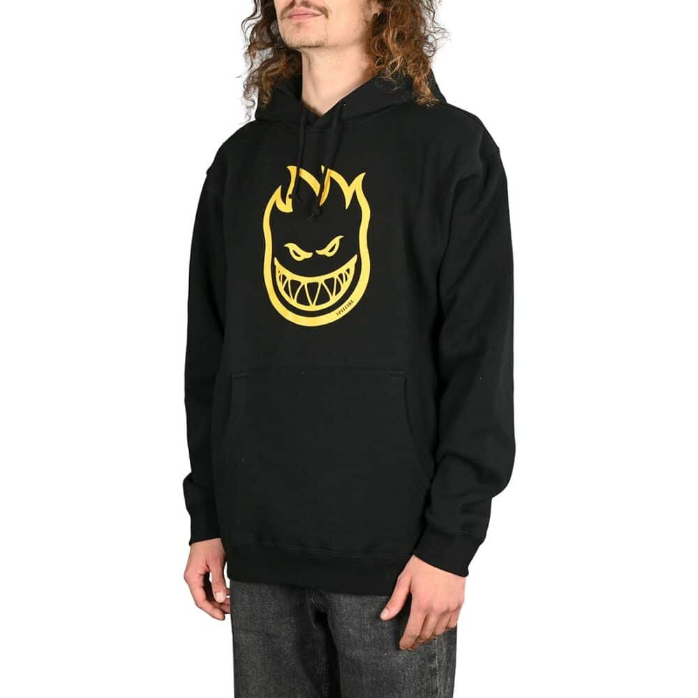 Spitfire Bighead Hoodie - Black/Gold