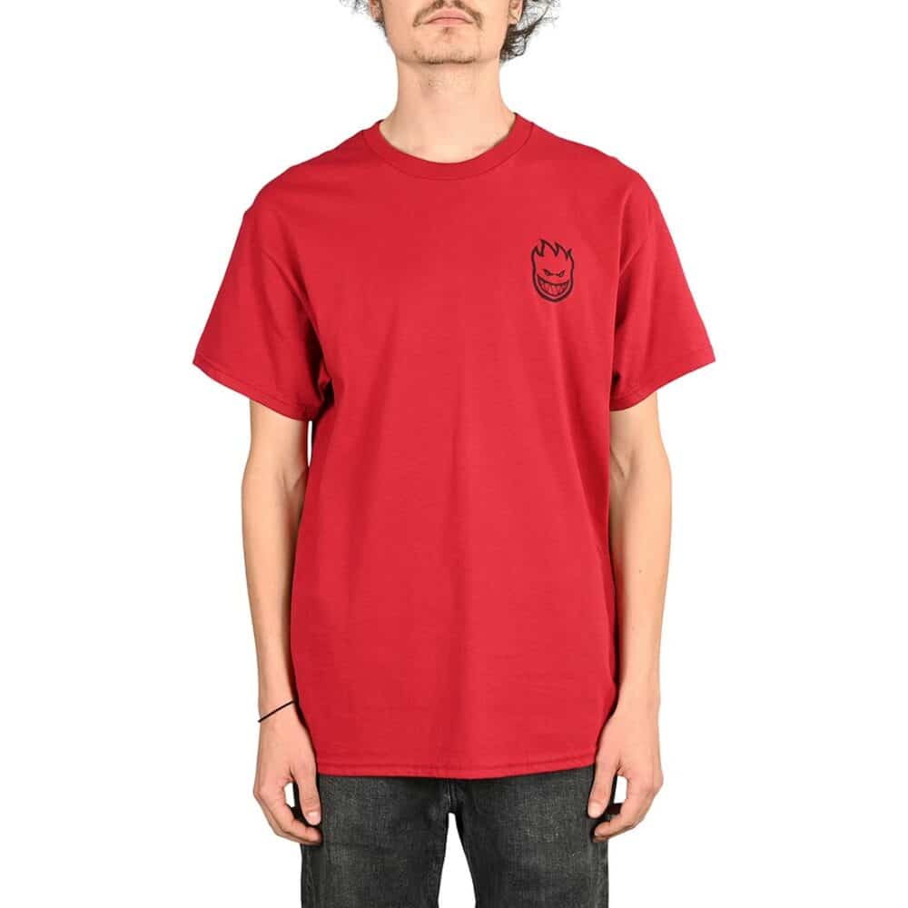 Spitfire Lil Bighead S/S T-Shirt - Cardinal/Black