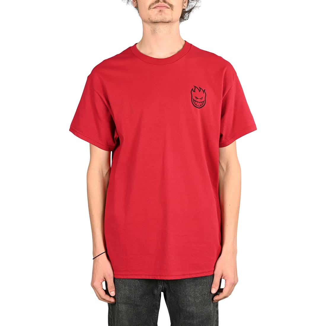 Spitfire Lil Bighead S/S T-Shirt - Cardinal/Black - Supereight