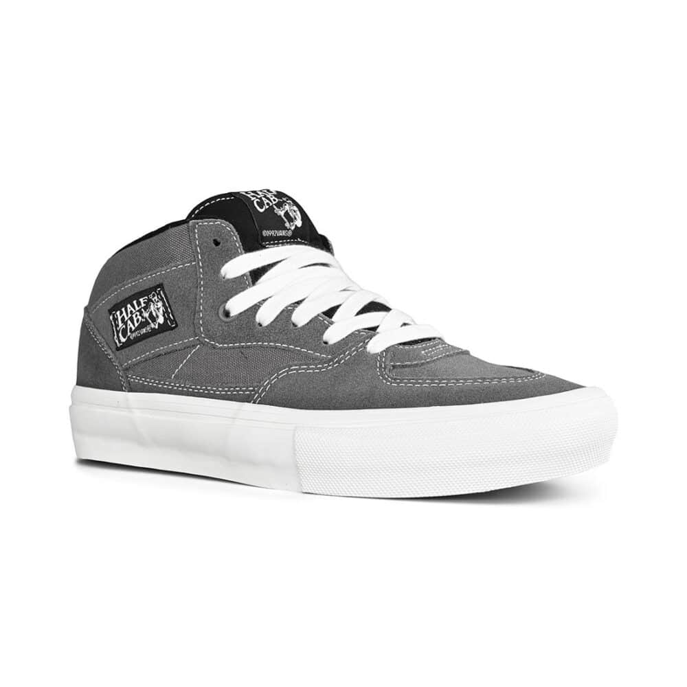 Vans Half Cab Skate Shoes - Grey/White