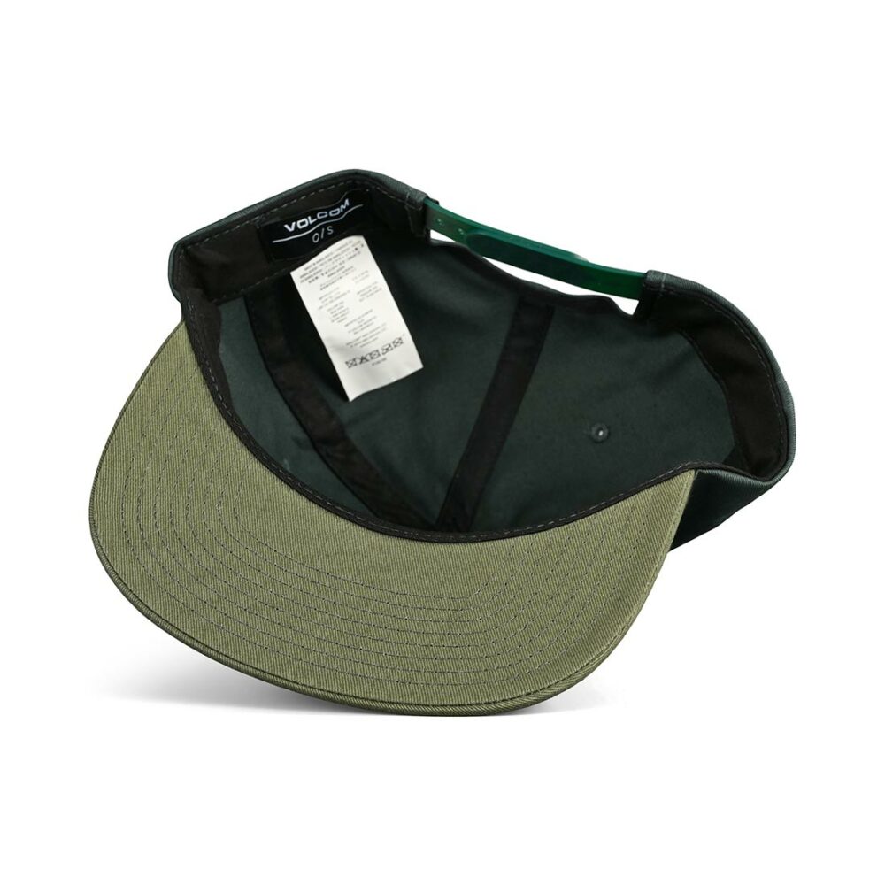 Volcom Quarter Twill Snapback Cap - Cedar Green