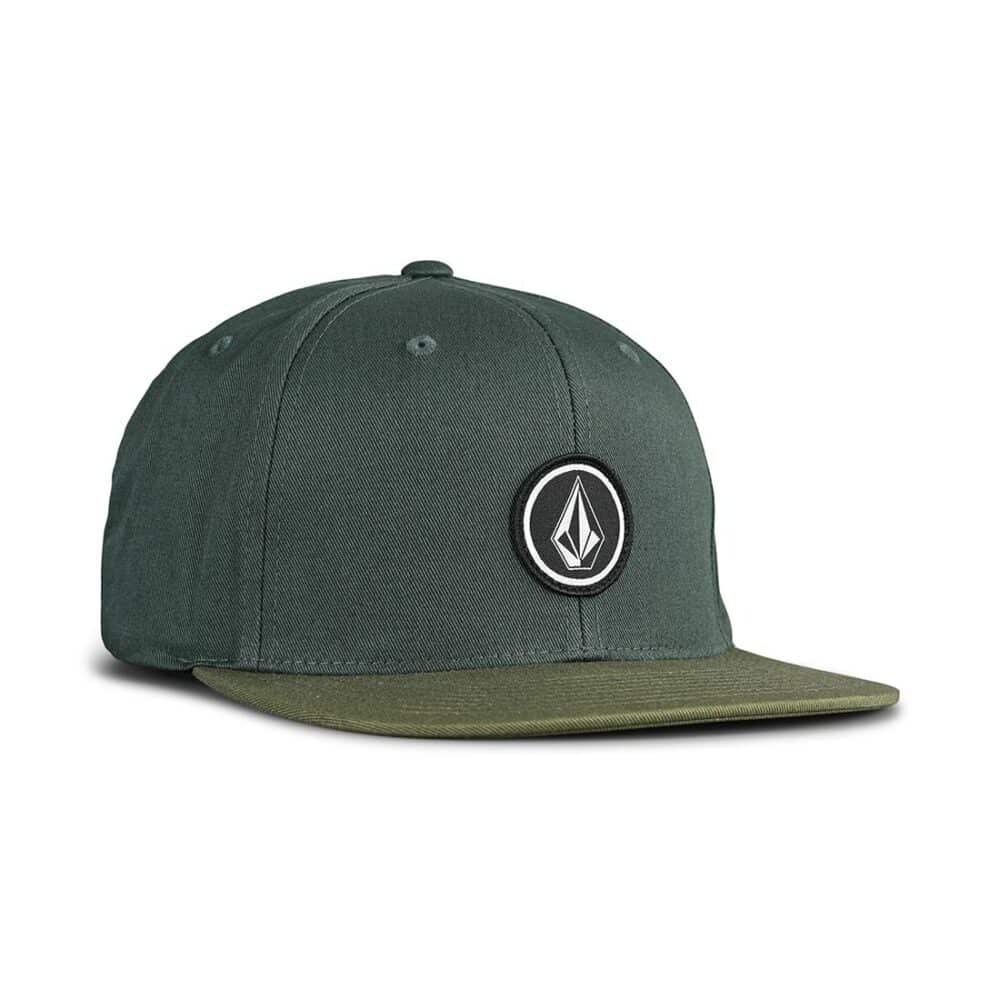 Volcom Quarter Twill Snapback Cap - Cedar Green