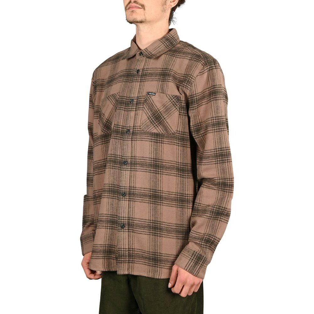 Volcom Tone Stone L/S Shirt - Brown