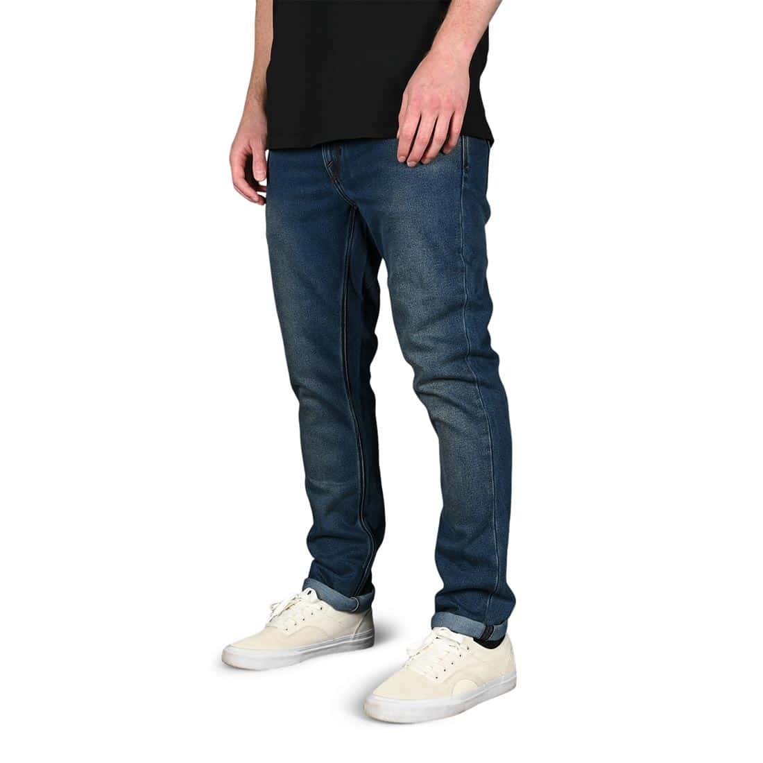 Volcom Vorta Slim Straight Jeans - Retro Blue - Supereight