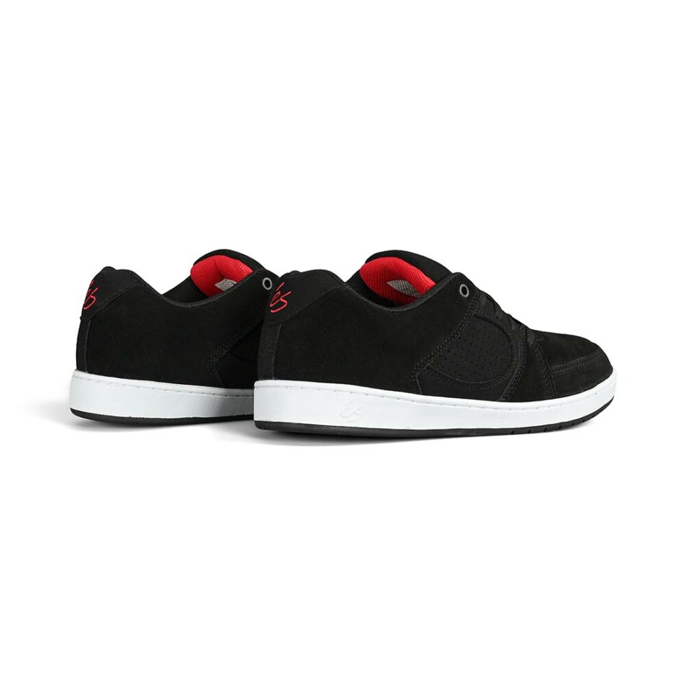 eS Accel Slim Skate Shoes - Black/Black/Red