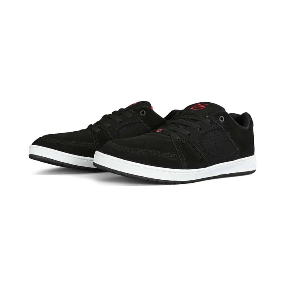 eS Accel Slim Skate Shoes - Black/Black/Red