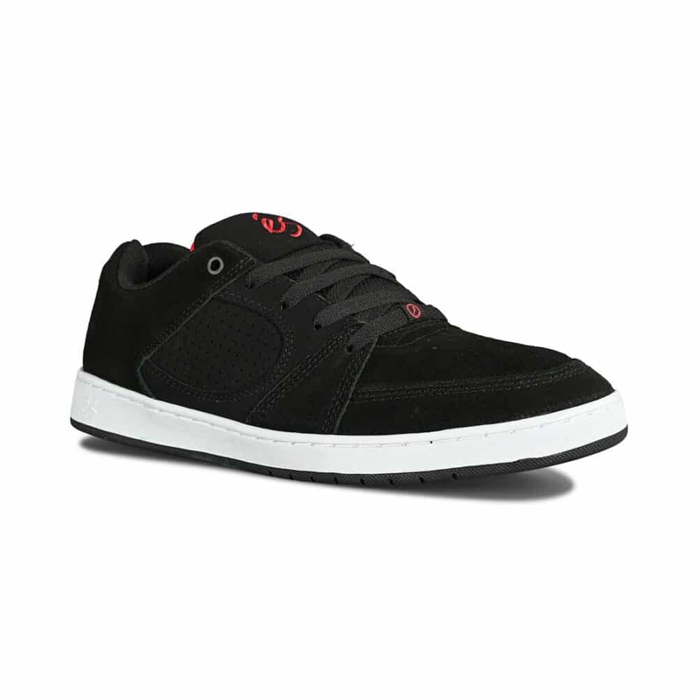 eS Accel Slim Skate Shoes - Black/Black/Red