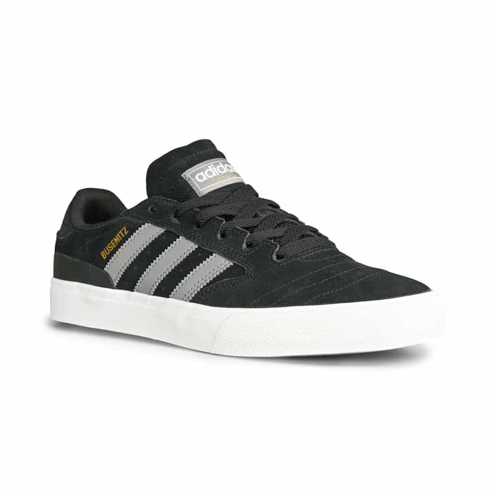 Adidas Busenitz Vulc II Skate Shoes - Core Black/Grey/Cloud White