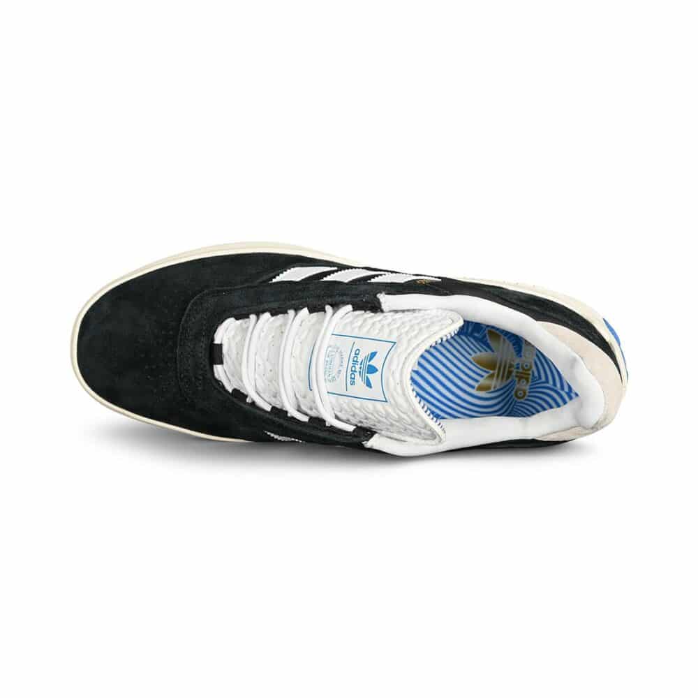 Adidas Puig Skate Shoes - Core Black/Cloud White/Blue Bird