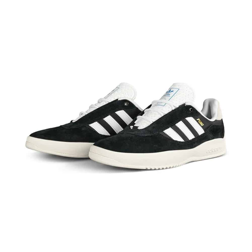 Adidas Puig Skate Shoes - Core Black/Cloud White/Blue Bird