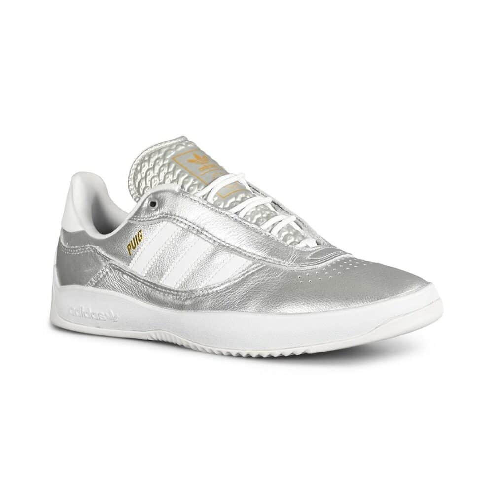 Adidas Puig Skate Shoes - Silver/Cloud White/Scarlett