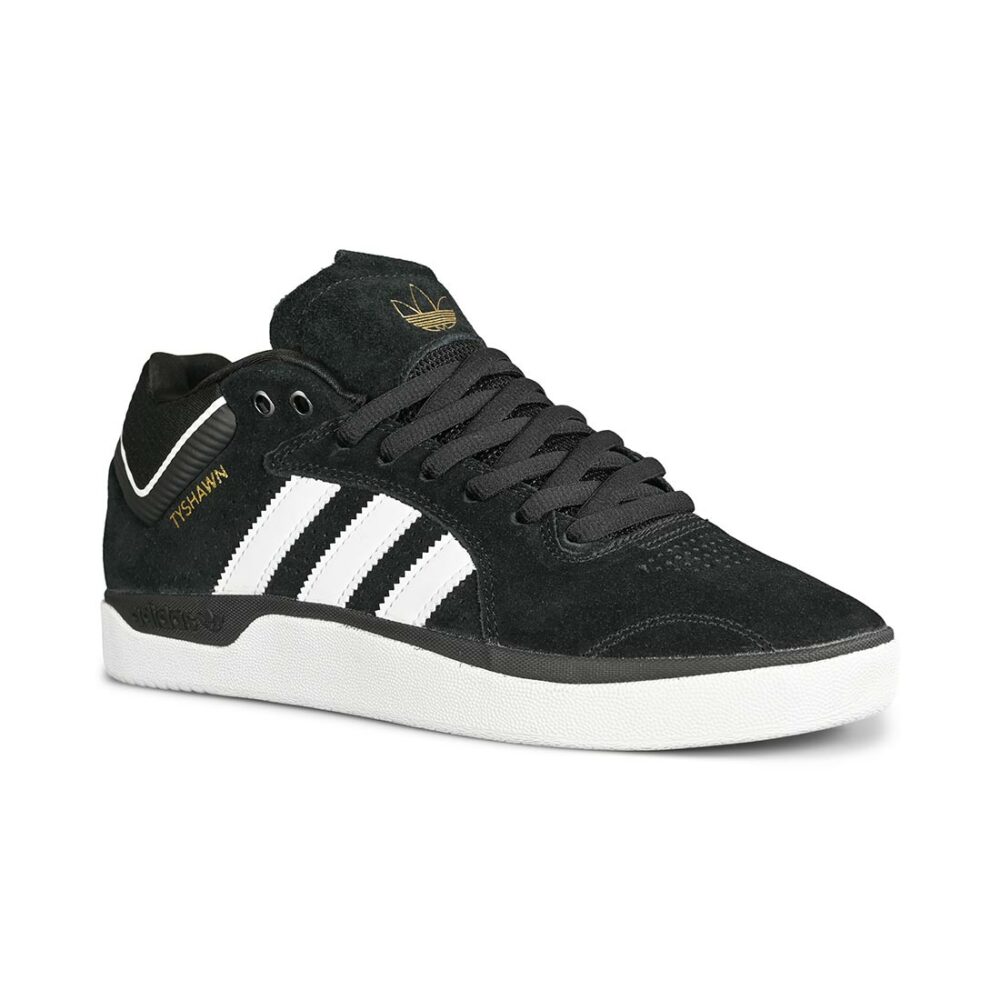 Adidas Tyshawn Skate Shoes - Core Black/Cloud White/Core Black