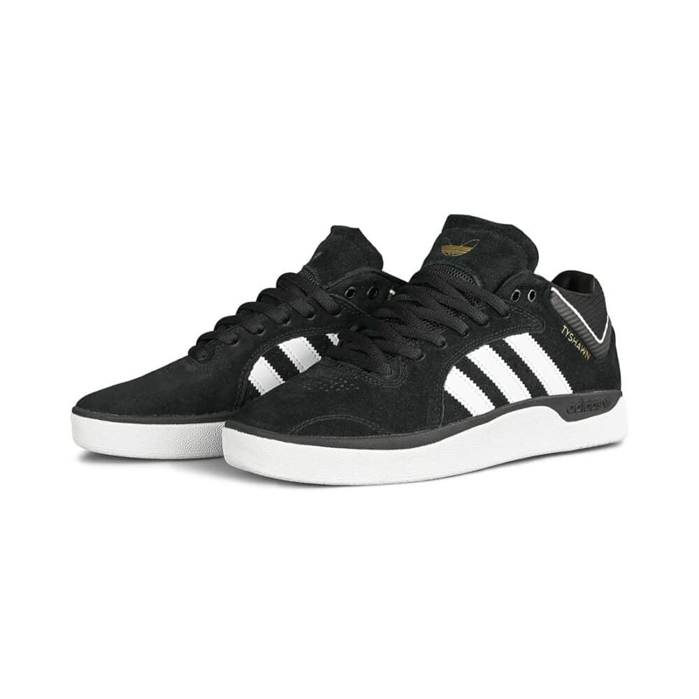 Adidas Tyshawn Skate Shoes - Core Black/Cloud White/Core Black