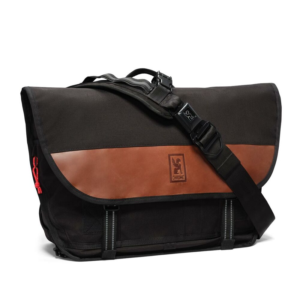 Chrome Buran III 24L Messenger Bag - Leather/Black