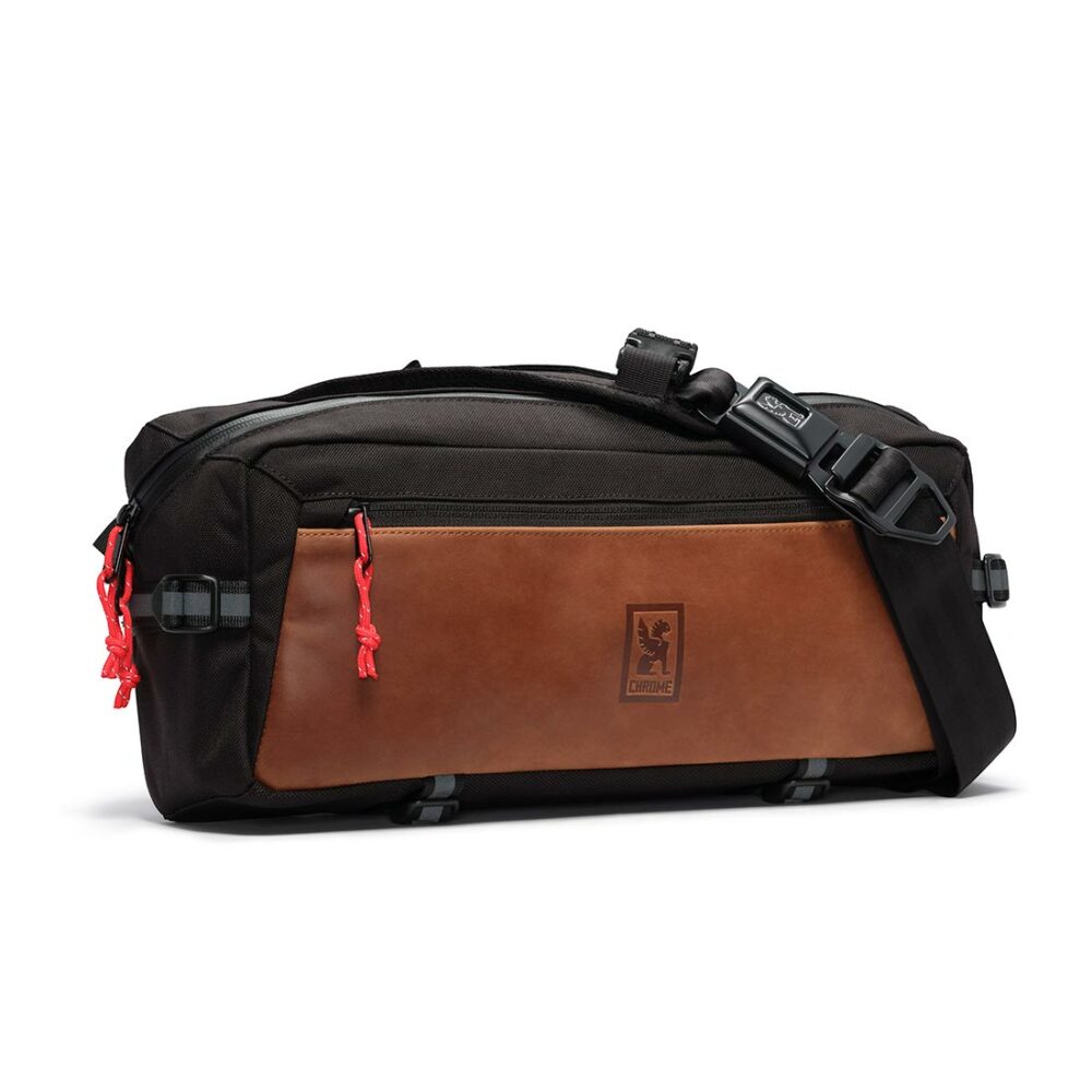 Chrome Kadet Nylon 9L Messenger Bag - Leather/Black