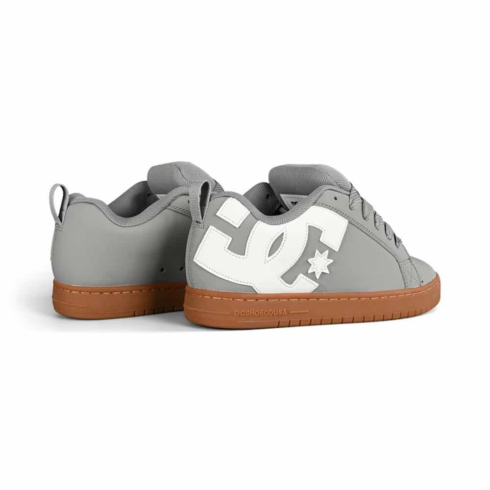 DC Court Graffik Skate Shoes - Grey/Gum