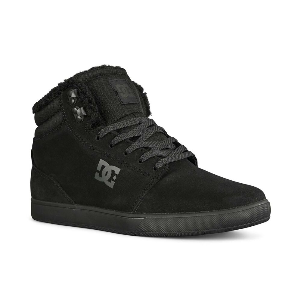 DC Crisis 2 High WNT Winterised Skate Shoes - Black/Black