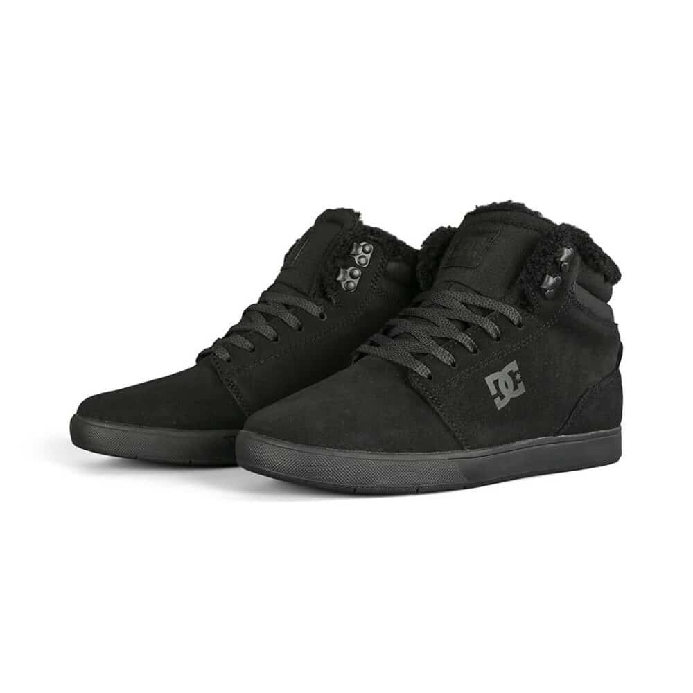 DC Crisis 2 High WNT Winterised Skate Shoes - Black/Black