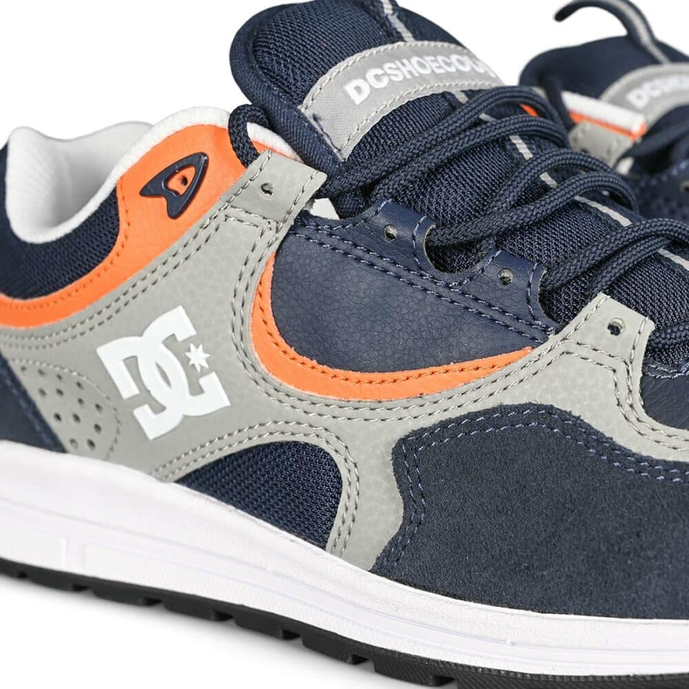 DC Kalis Lite Skate Shoes - Navy/Orange