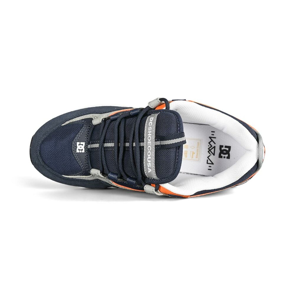 DC Kalis Lite Skate Shoes - Navy/Orange