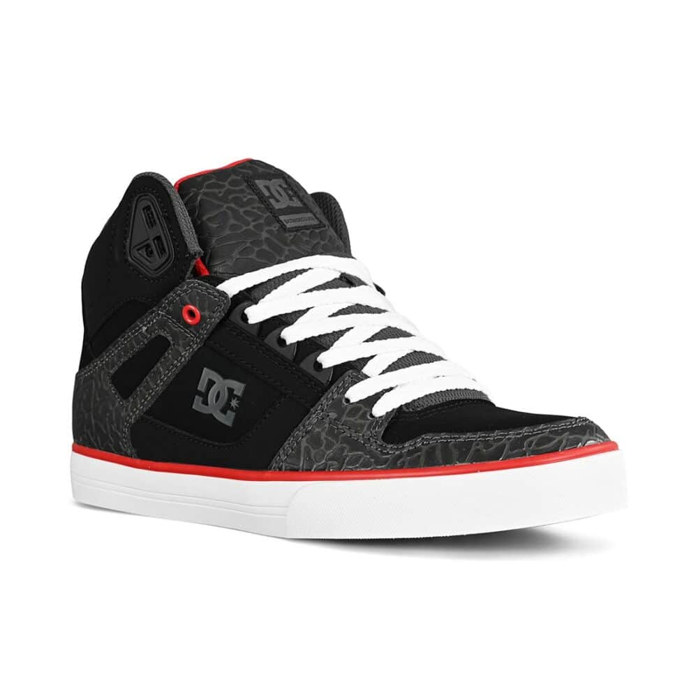 DC Pure High Top WC SE Skate Shoes - Dark Grey/White