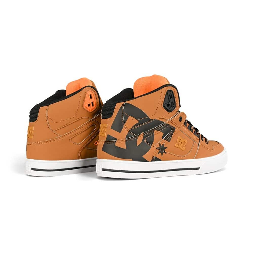 DC Pure High Top WC SE Skate Shoes - Wheat/Black