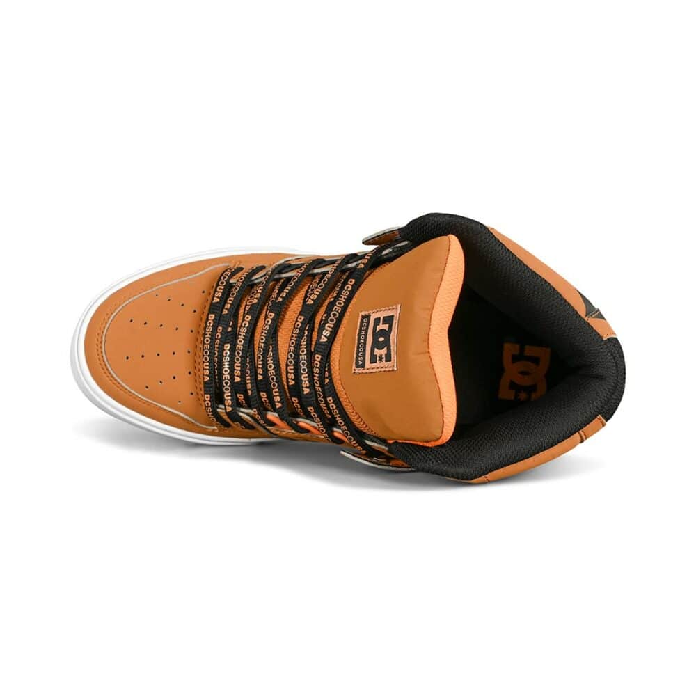 DC Pure High Top WC SE Skate Shoes - Wheat/Black