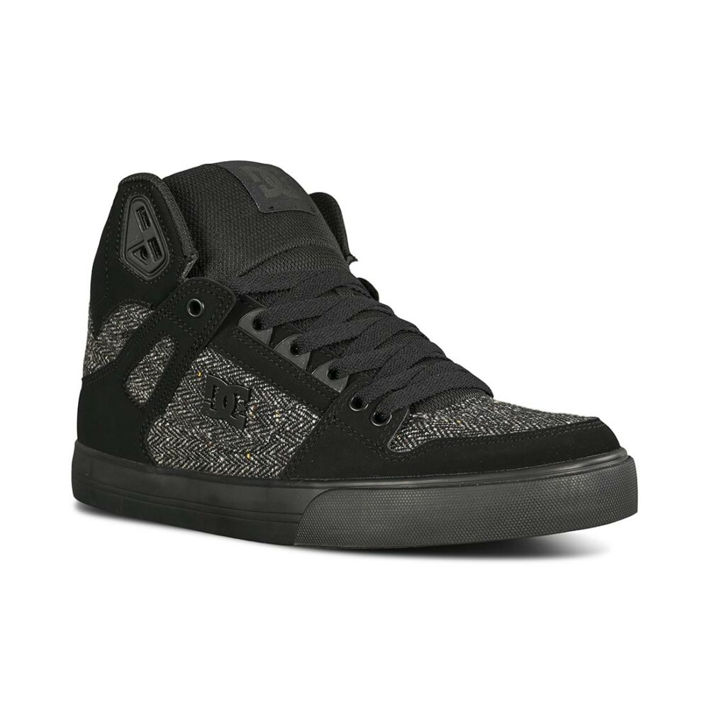 DC Pure High Top WC Shoes - Black/Black/Battleship