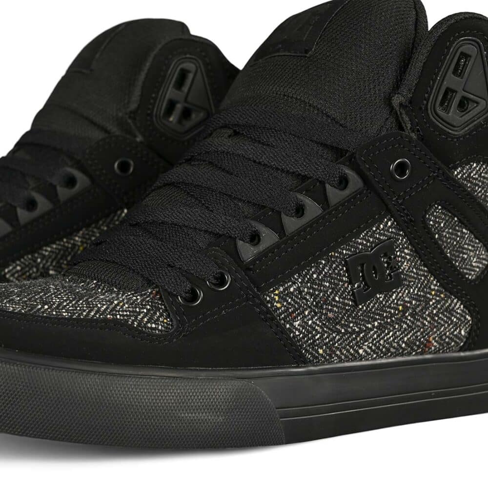 DC Pure High Top WC Shoes - Black/Black/Battleship