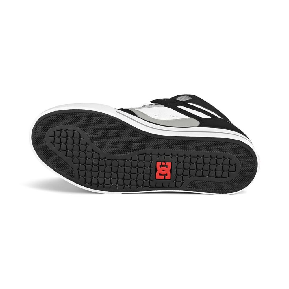 DC Pure High Top WC Skate Shoes - Black/White/Red