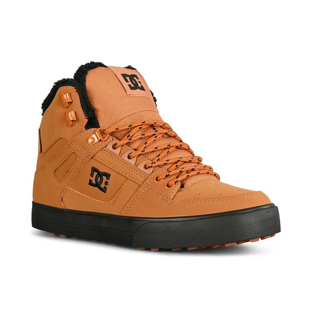 DC Pure High Top WC WNT Winterised Skate Shoes - Wheat/Black