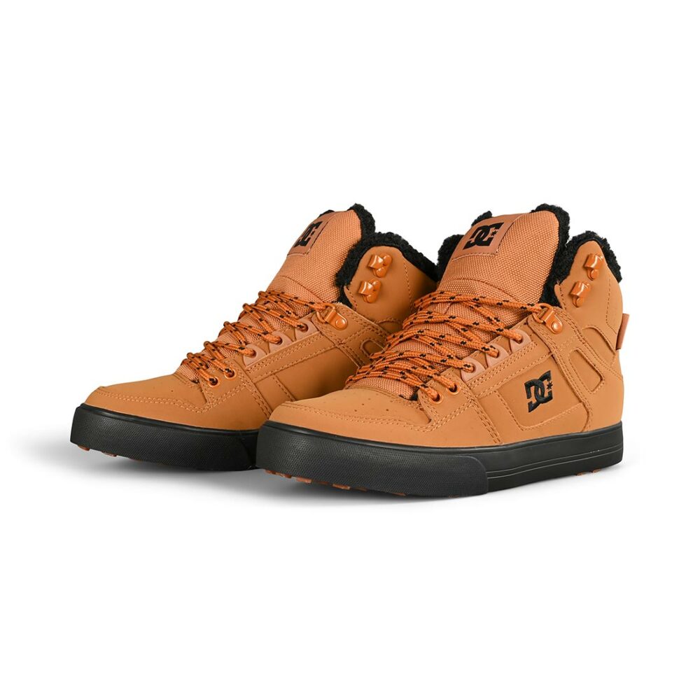 DC Pure High Top WC WNT Winterised Skate Shoes - Wheat/Black