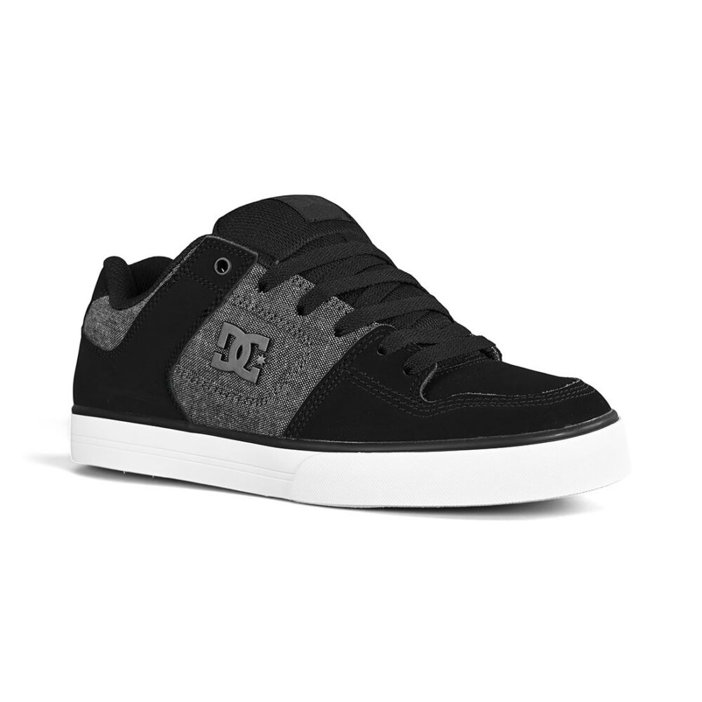 DC Pure Skate Shoes - Black/Grey/Black