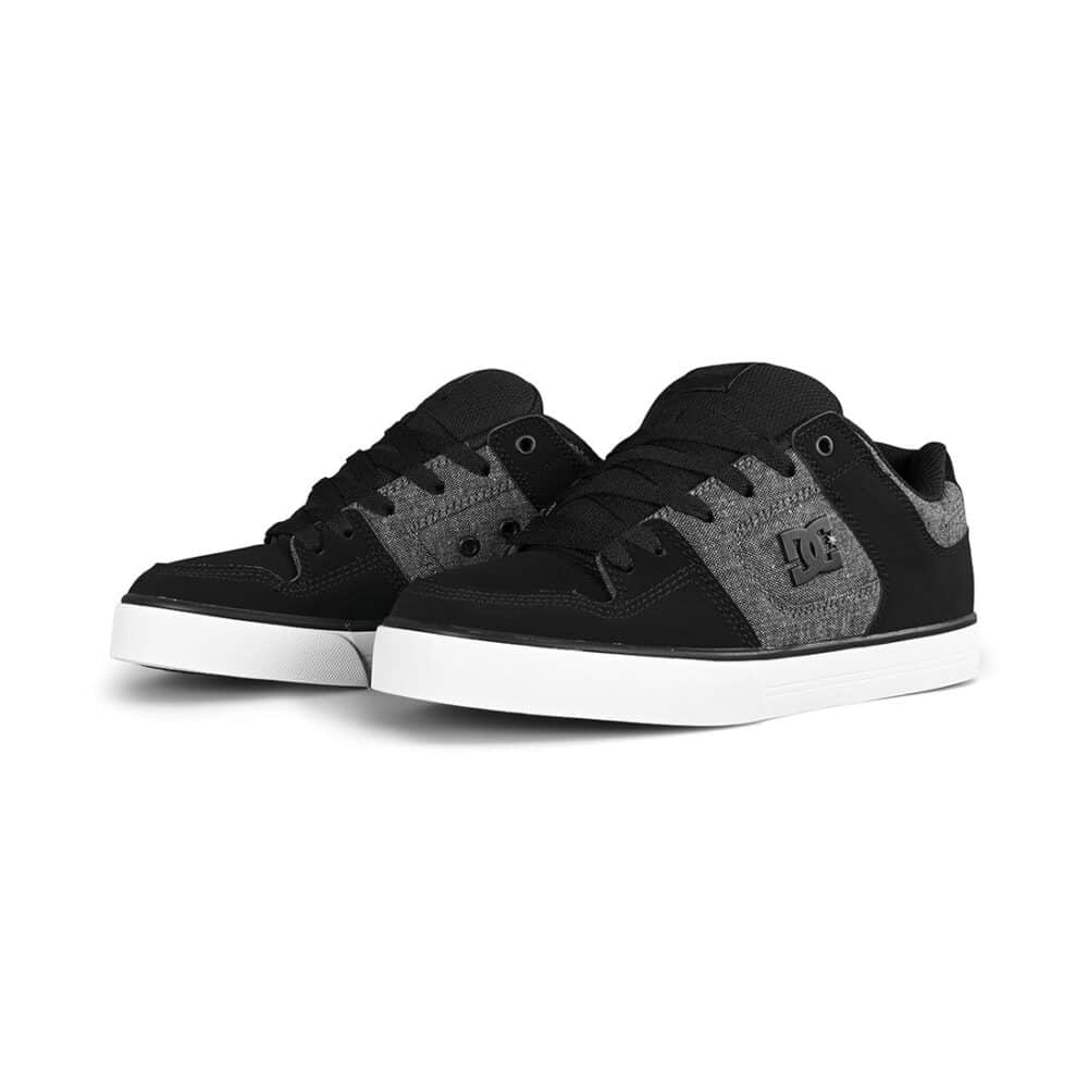 DC Pure Skate Shoes - Black/Grey/Black