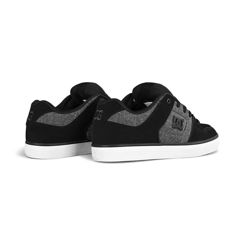 DC Pure Skate Shoes - Black/Grey/Black