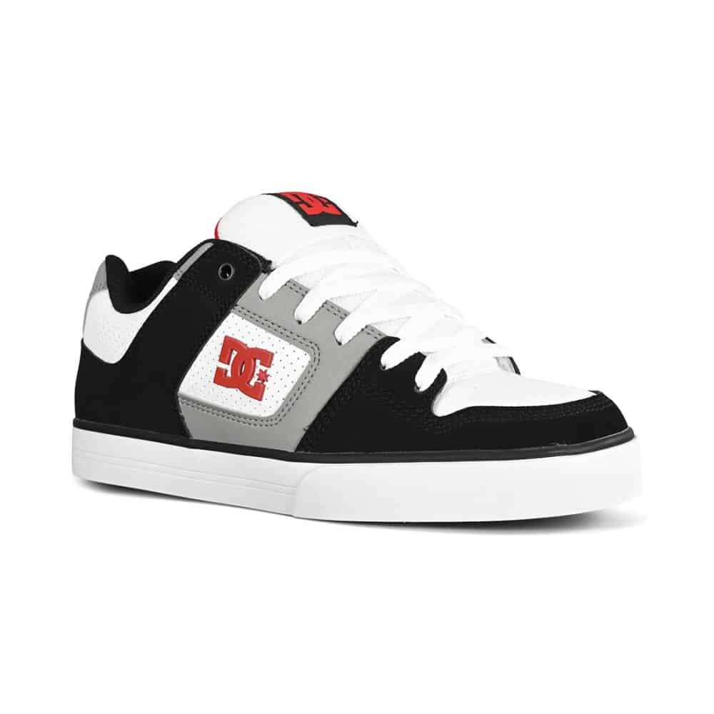 DC Pure Skate Shoes - Black/White/Grey