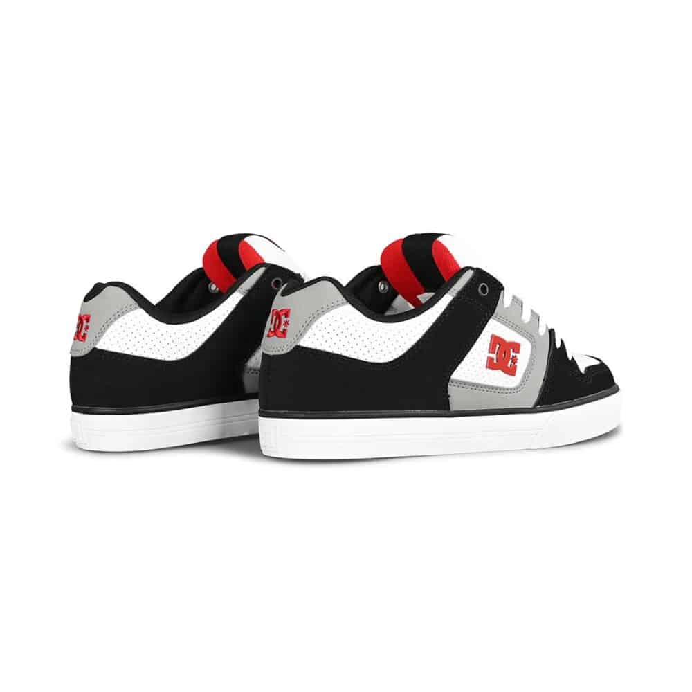 DC Pure Skate Shoes - Black/White/Grey