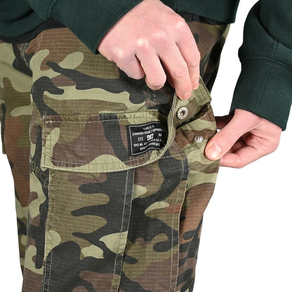 DC Warehouse 2 Cargo Pants - Woodland Camo