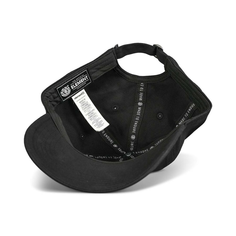 Element Fluky Strapback Cap - All Black